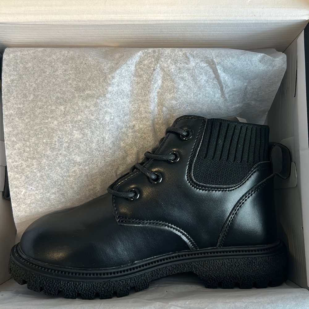Mini Foot Print Combat Boots